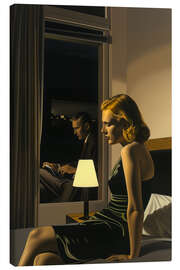 Canvas print In the motel with E. Hopper