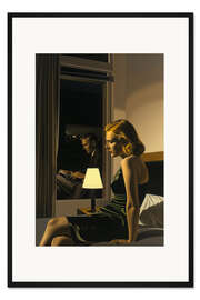 Gerahmter Kunstdruck Im Motel mit E. Hopper