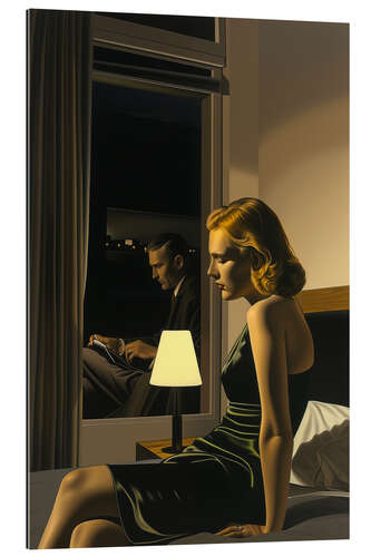 Gallery print In the motel with E. Hopper