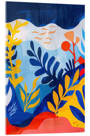 Acrylglasbild Abstraktes Florales Seestück - Frank Daske