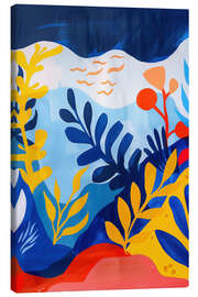 Canvas print Abstract Floral Seascape - Frank Daske