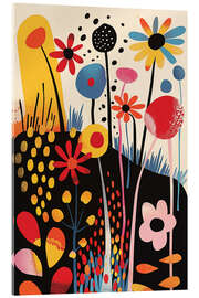 Tableau en verre acrylique Abstract Midsummer