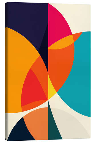 Canvas print Abstract retro colour play