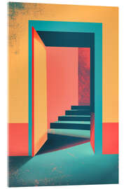 Cuadro de metacrilato Open door in pastel - Frank Daske