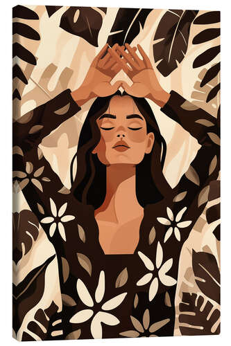 Lienzo Holiday and Yoga
