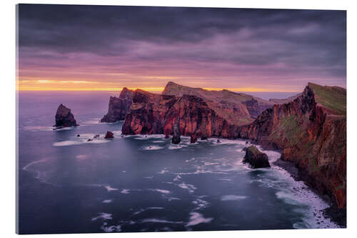 Acrylic print Coastal landscape in the morning light