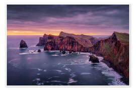 Wall print Coastal landscape in the morning light - André Wandrei