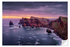 Sticker mural Coastal landscape in the morning light