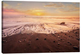 Canvas print Evening atmosphere on the beach - André Wandrei