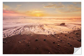 Wandsticker Abendstimmung am Strand