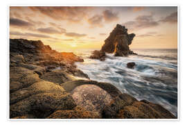 Wall print Coastal magic at sunrise - André Wandrei