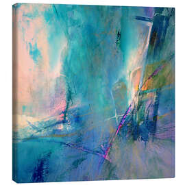 Lienzo Flying away - Turquoise meets rose - Annette Schmucker