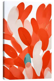 Canvas-taulu Feathers of different birds flock together - 83 Oranges