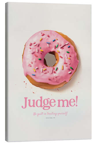 Canvas print Donut Judge Me