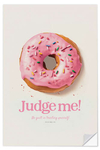 Wandsticker Donut Judge Me