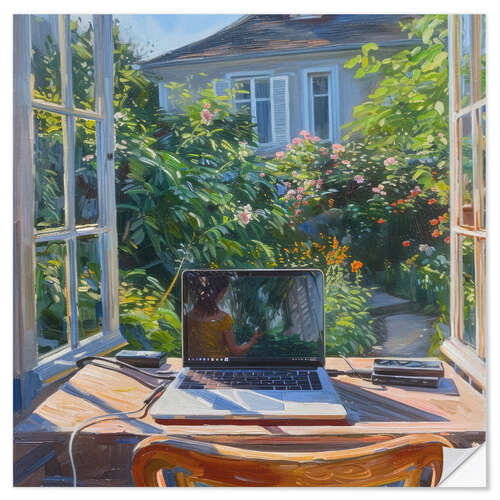 Adesivo murale Nature's Workspace