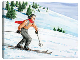 Lienzo Downhill skier