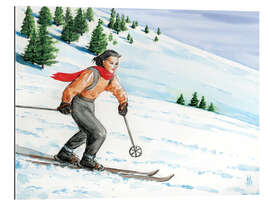 Gallery Print Abfahrtsskifahrerin