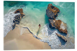 Acrylic print Beach on Little Exuma Island, Bahamas - Christian Müringer
