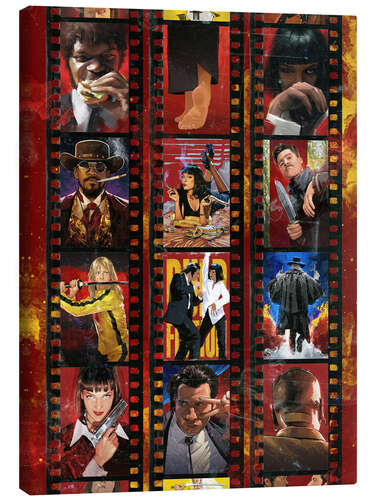 Canvas print Tarantino Filmstrip