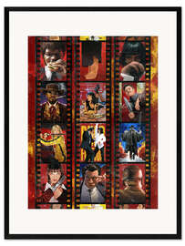 Impression artistique encadrée Tarantino Filmstrip - Nikita Abakumov