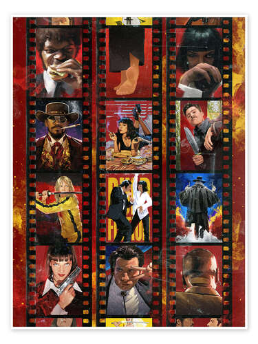 Poster Tarantino Filmstrip