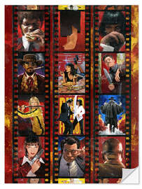 Muursticker Tarantino Filmstrip