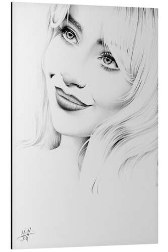 Tableau en aluminium Sabrina Carpenter Portrait