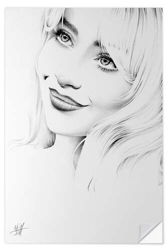 Wall sticker Sabrina Carpenter Portrait