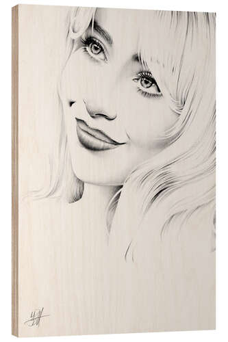 Obraz na drewnie Sabrina Carpenter Portrait