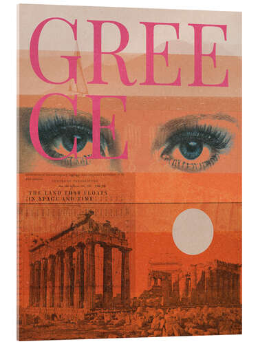 Acrylglasbild Eyes on Greece