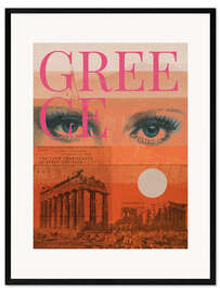 Gerahmter Kunstdruck Eyes on Greece