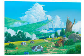 Hartschaumbild Entspannen in gemütlicher Natur