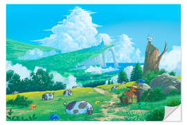 Wandsticker Entspannen in gemütlicher Natur