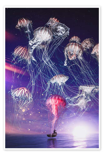 Poster The magical kingdom of jellyfish