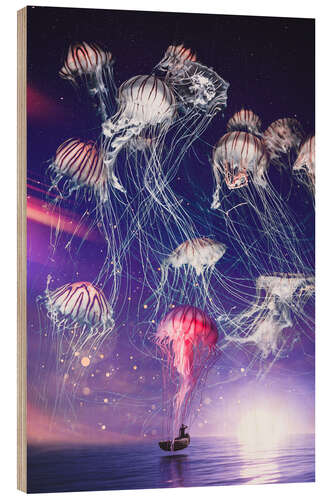 Puutaulu The magical kingdom of jellyfish