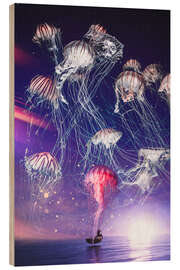 Puutaulu The magical kingdom of jellyfish - Gen Z