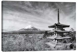 Tableau sur toile Majestic Fuji with Chureito Pagoda - Melanie Viola