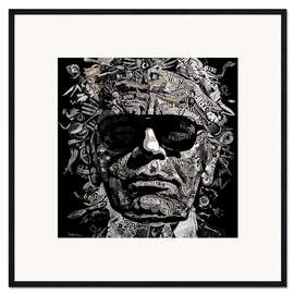 Gerahmter Kunstdruck Lagerfeld
