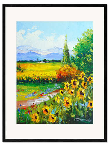 Framed art print Summer road