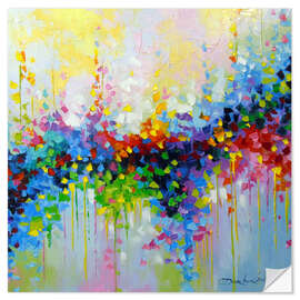 Wall sticker Masterly play of colour