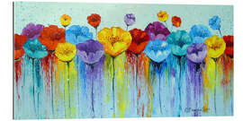 Gallery Print Abstrakte bunte Mohnblumen