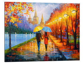 Gallery Print Romantischer Spaziergang im Regen
