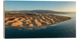 Holzbild Dünen von Maspalomas, Gran Canaria