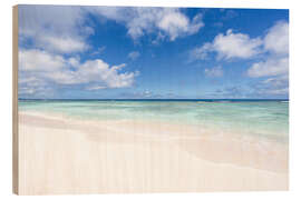Wood print Dream beach with turquoise water