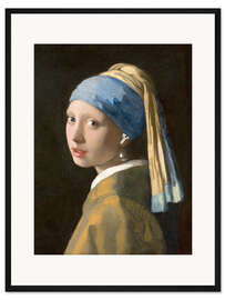 Gerahmter Kunstdruck Girl with a Pearl Earphone