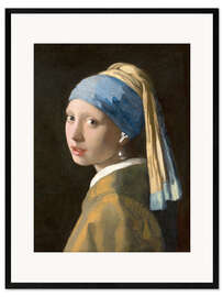Gerahmter Kunstdruck Girl with a Pearl Earphone
