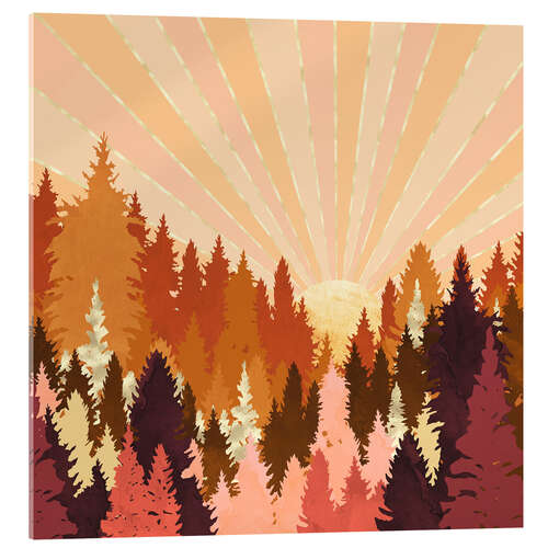 Acrylglasbild Herbstwald