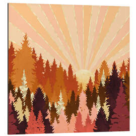 Alubild Herbstwald