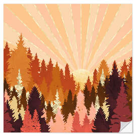 Wall sticker Autumn Forest